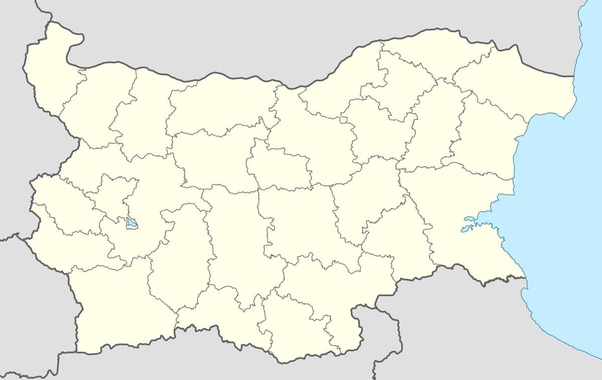 карта на България векторна карта 