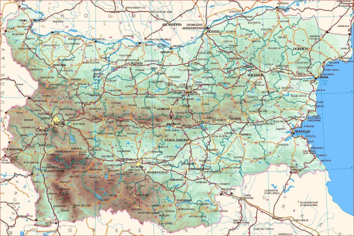 карта на българското черноморие