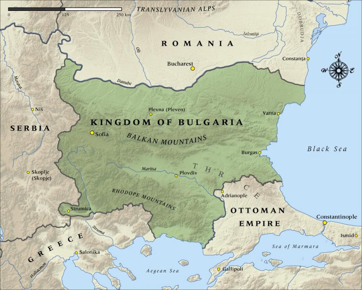 карта на стария български