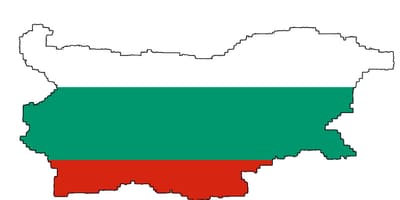 Българското знаме на картата 