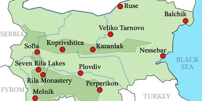 Картата на българските манастири