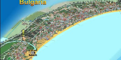 Карта на Слънчев бряг България