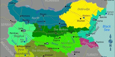 Карта на България-близко летище